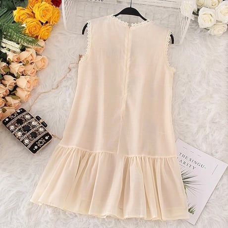 シフォンメッセージワンピース