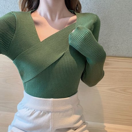 シェードバスト リブニット 8色展開