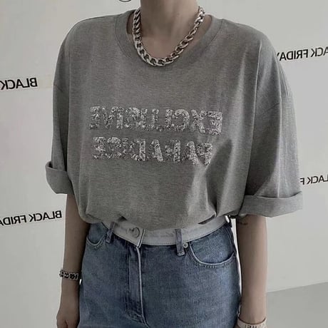 シルバースパンコールロゴ Tシャツ 3色展開