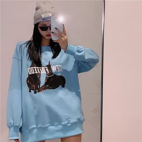 ドッグプリント オーバートップス 2色展開