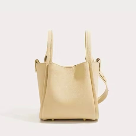 クラシックレザーハンドバッグ 3色展開