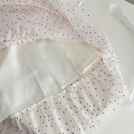 リボンストラップ ドットパールワンピース