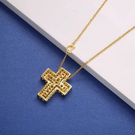 【Silver925】ダブルクロス モチーフネックレス 2色展開