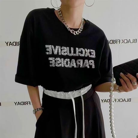 シルバースパンコールロゴ Tシャツ 3色展開