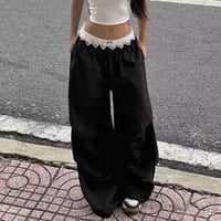 レースウエストカジュアルパンツ