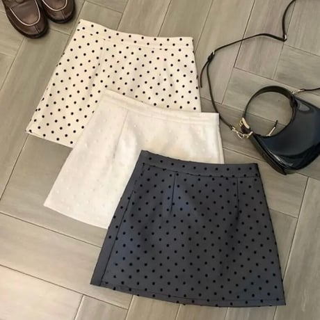 ドットペンシル ミニスカート 3色展開