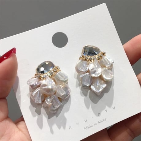 【即納】クリスタルジュエリーピアス