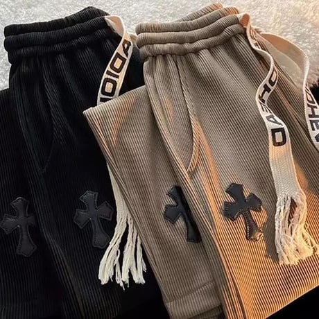 ブラッククロス ロゴストラップパンツ 2色展開