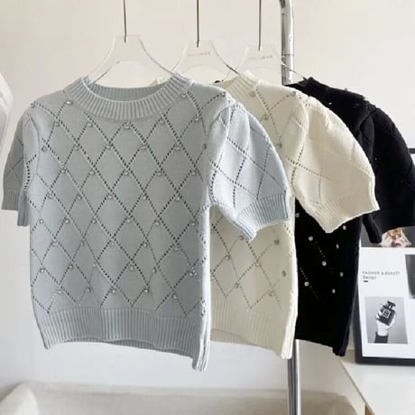 クロスストーン サマーニット 3色展開