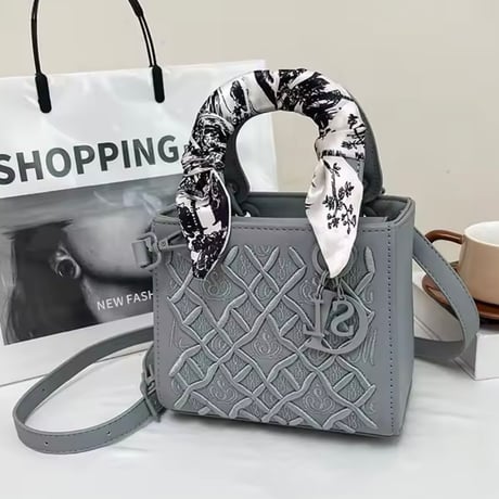 クロスステッチスカーフバッグ 8色展開