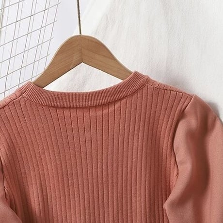 ニットベストドッキング シフォンブラウス 4色展開