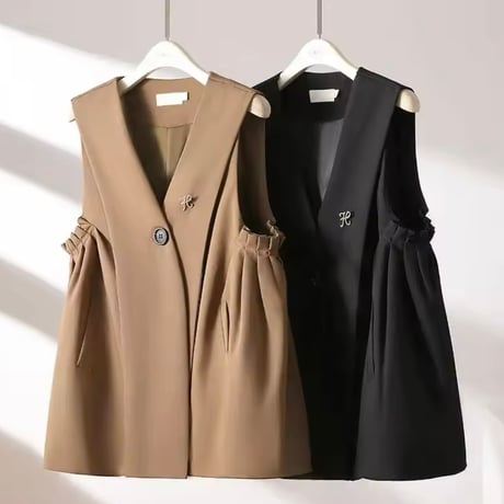 ギャザーベスト 2色展開