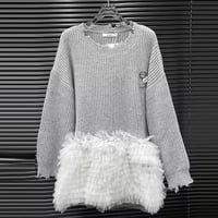 ヘムチュールニットワンピース 3色展開