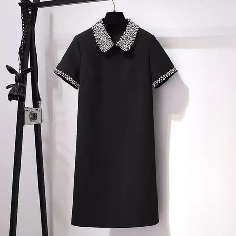 ビジューカラー ワンピース 2色展開