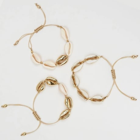 シェルジュエリーブレスレット 3色展開