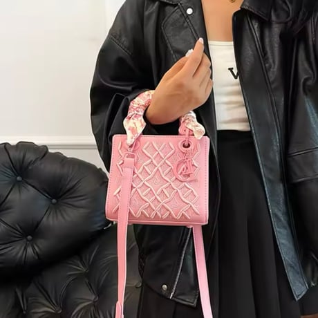 クロスステッチスカーフバッグ 8色展開