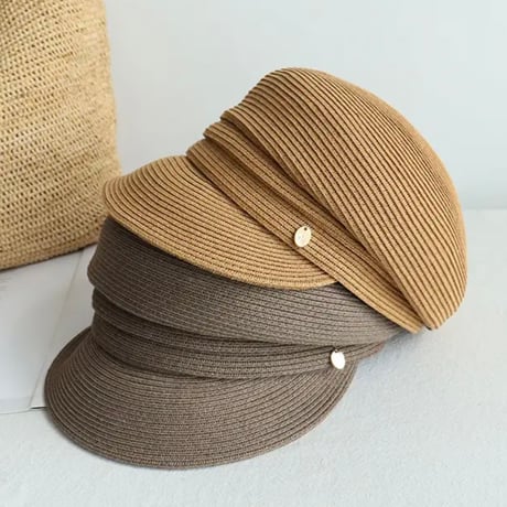 【Brown即納】サマーソリッド キャスケット 5色展開