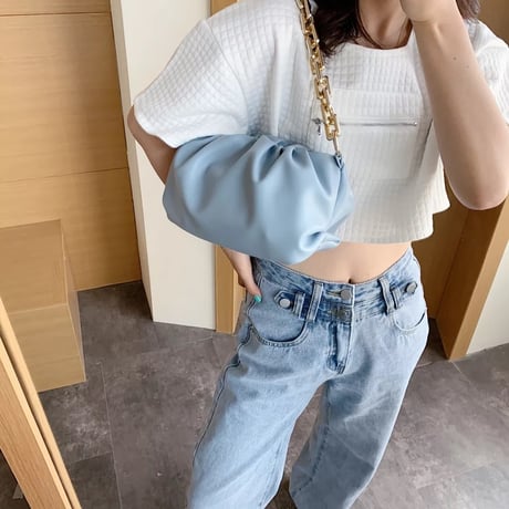 ゴールドチェーン パースバッグ 7色展開