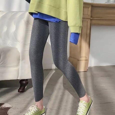 ラメリブ ストレッチレギンス 3色展開