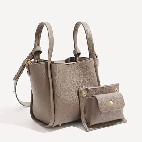 クラシックレザーハンドバッグ 3色展開