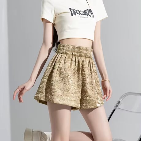 ジャガードハイウエストパンツ 3色展開