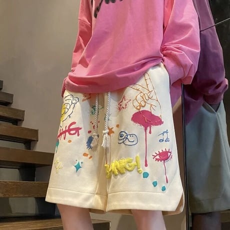 カラフルペインティング スウェットパンツ 3色展開