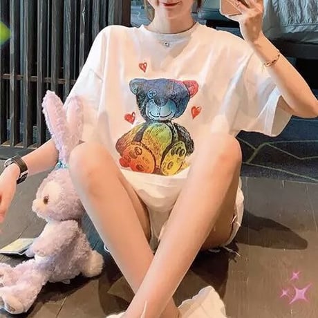 レインボーベアー Tシャツ 2色展開