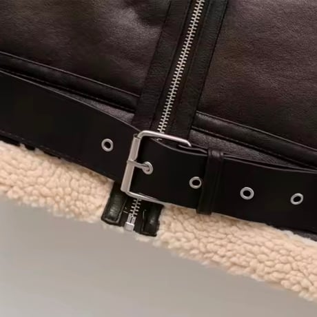レザーボアジャケット