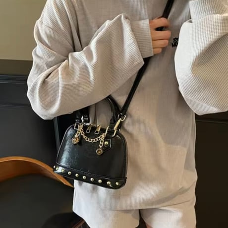 ダイスチェーンpuレザーバッグ 5色展開