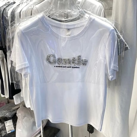 Gentleビジュー Tシャツ 2色展開