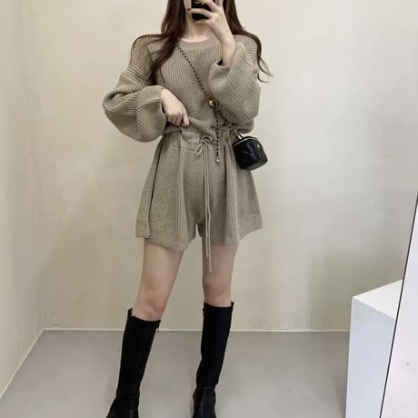 ウエストマーク ニットロンパース 4色展開