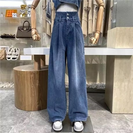 ダブルボタン デニムセットアップ