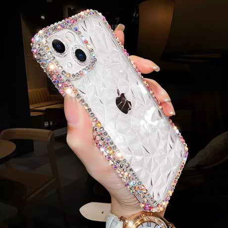 クリスタルストーン  iPhoneケース 3色展開