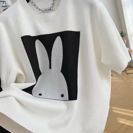 モダンスクエアサマーニット 2色展開