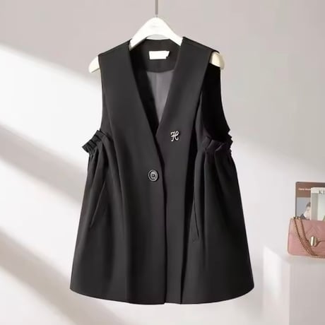 ギャザーベスト 2色展開