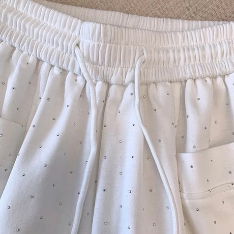 ラインストーン ショートパンツ 2色展開