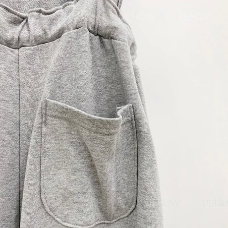 ハイウエスト スウェットロンパース 2色展開