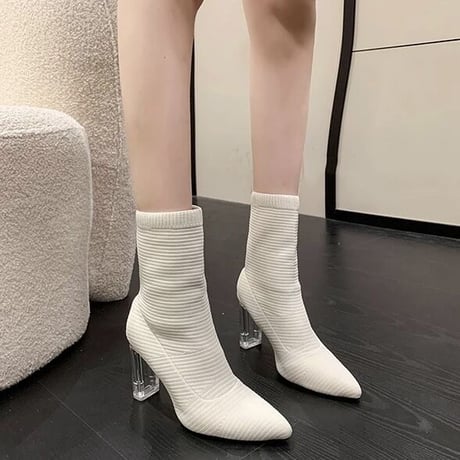 クリアソール ソックスブーティ 2色展開