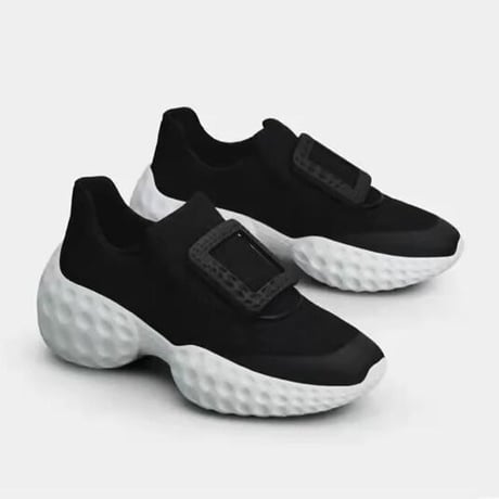 スクエアバックル スニーカー 2色展開