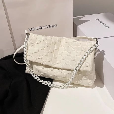 ブロックデザイン ショルダーバッグ 4色展開