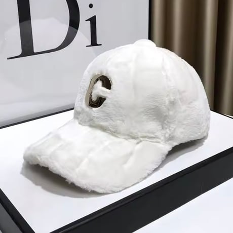 ゴールドモチーフファーキャップ 4色展開