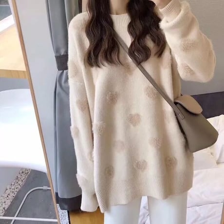 キュートハート ルーズニット 5色展開