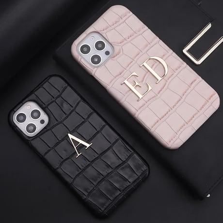 【カスタム】クロコレザー iPhoneケース 4色展開