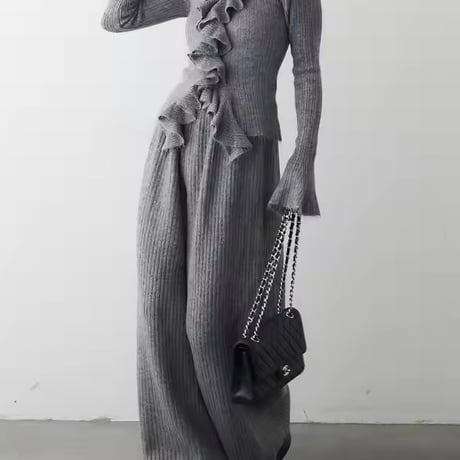 フリルニットセットアップ 4色展開