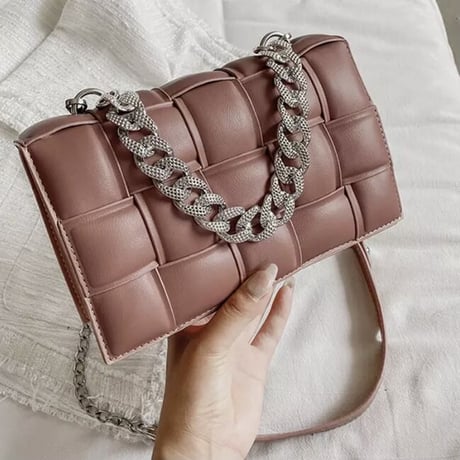 ジュエリーストラップ チェーンバッグ 7色展開