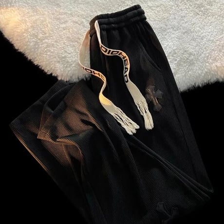 ブラッククロス ロゴストラップパンツ 2色展開