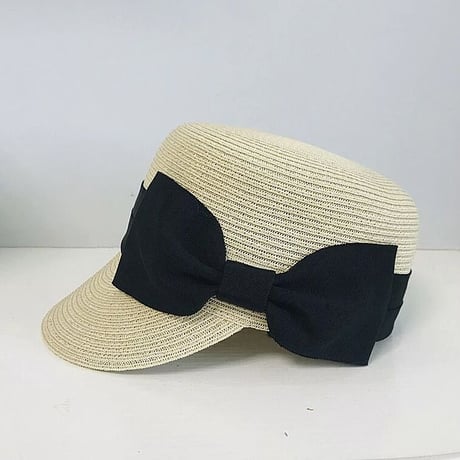 リボンデザイン キャスケット 2色展開