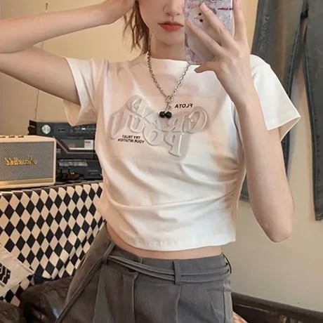3DレターショートTシャツ
