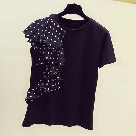ドットハーフフリル Tシャツ 2色展開