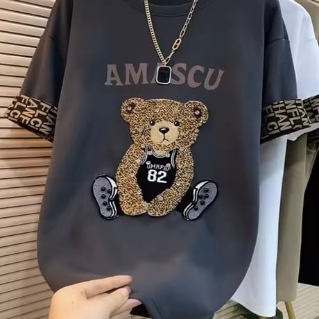 ストーンベアーレターTシャツ 3色展開